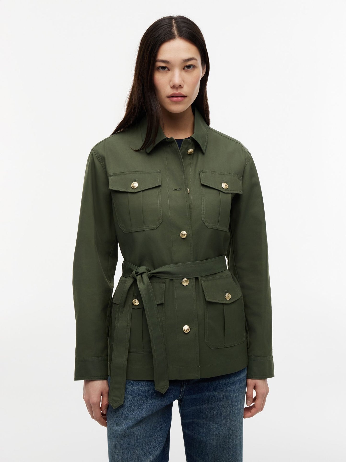Tommy Hilfiger Water-Resistant Belted Utility Jacket