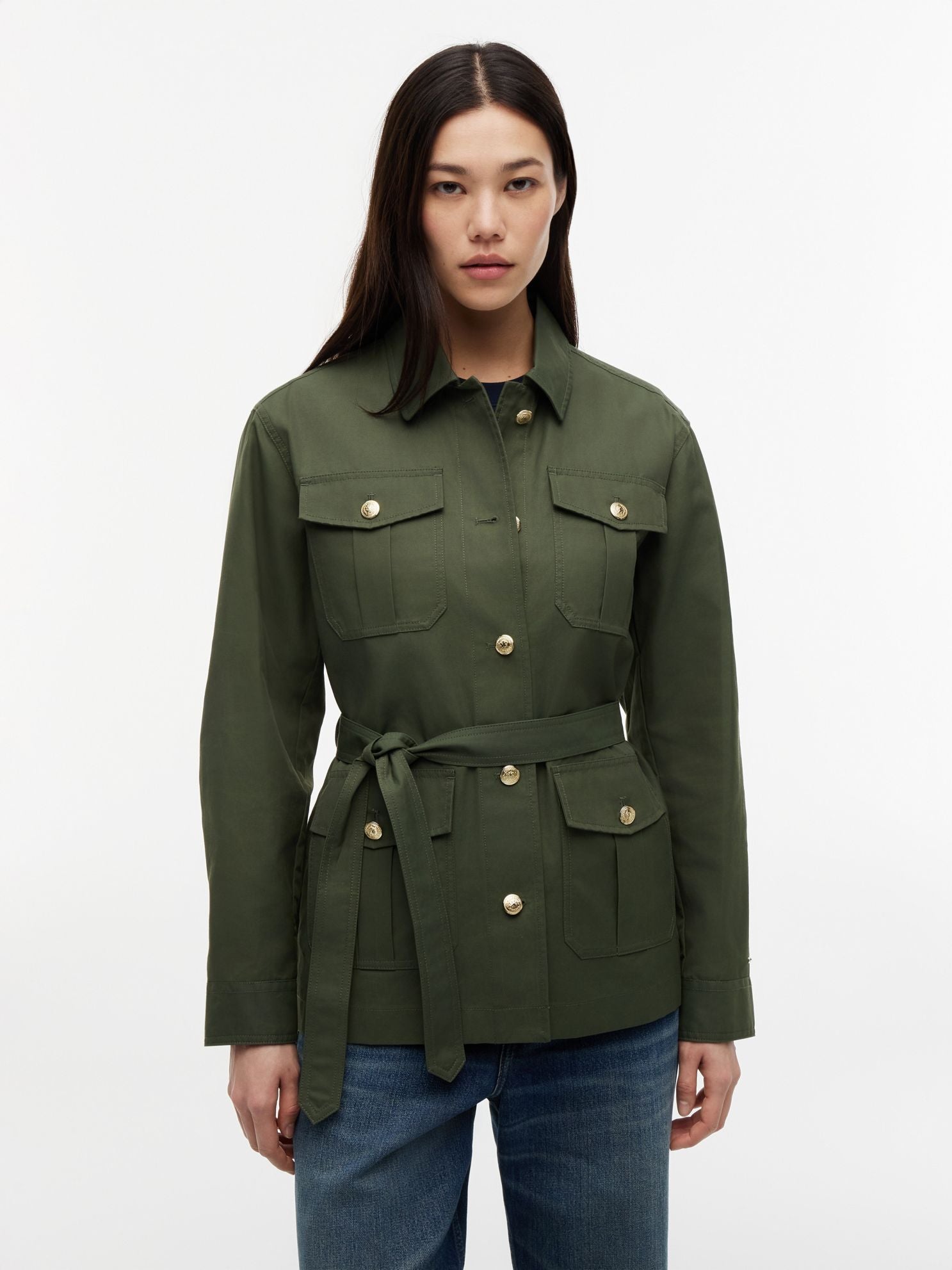 Tommy Hilfiger Water-Resistant Belted Utility Jacket