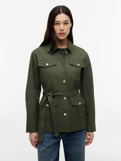 Tommy Hilfiger Water-Resistant Belted Utility Jacket