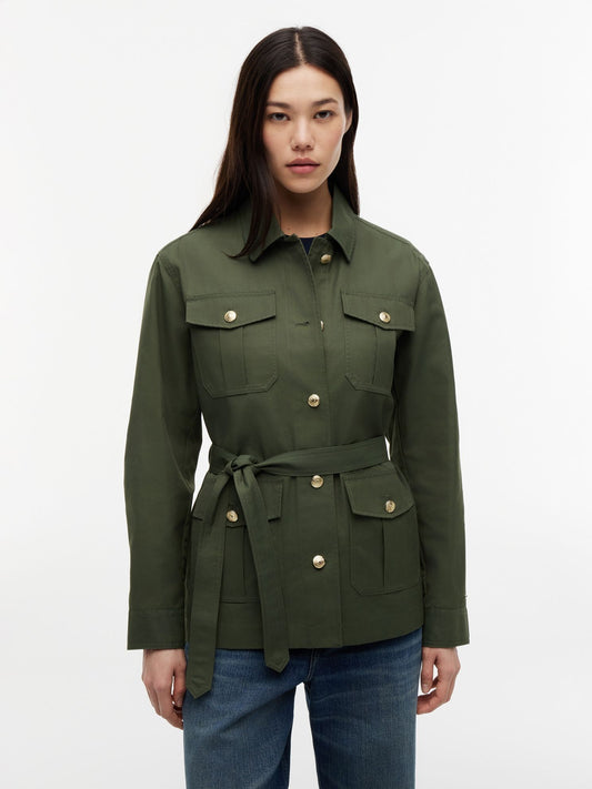 Tommy Hilfiger Water-Resistant Belted Utility Jacket