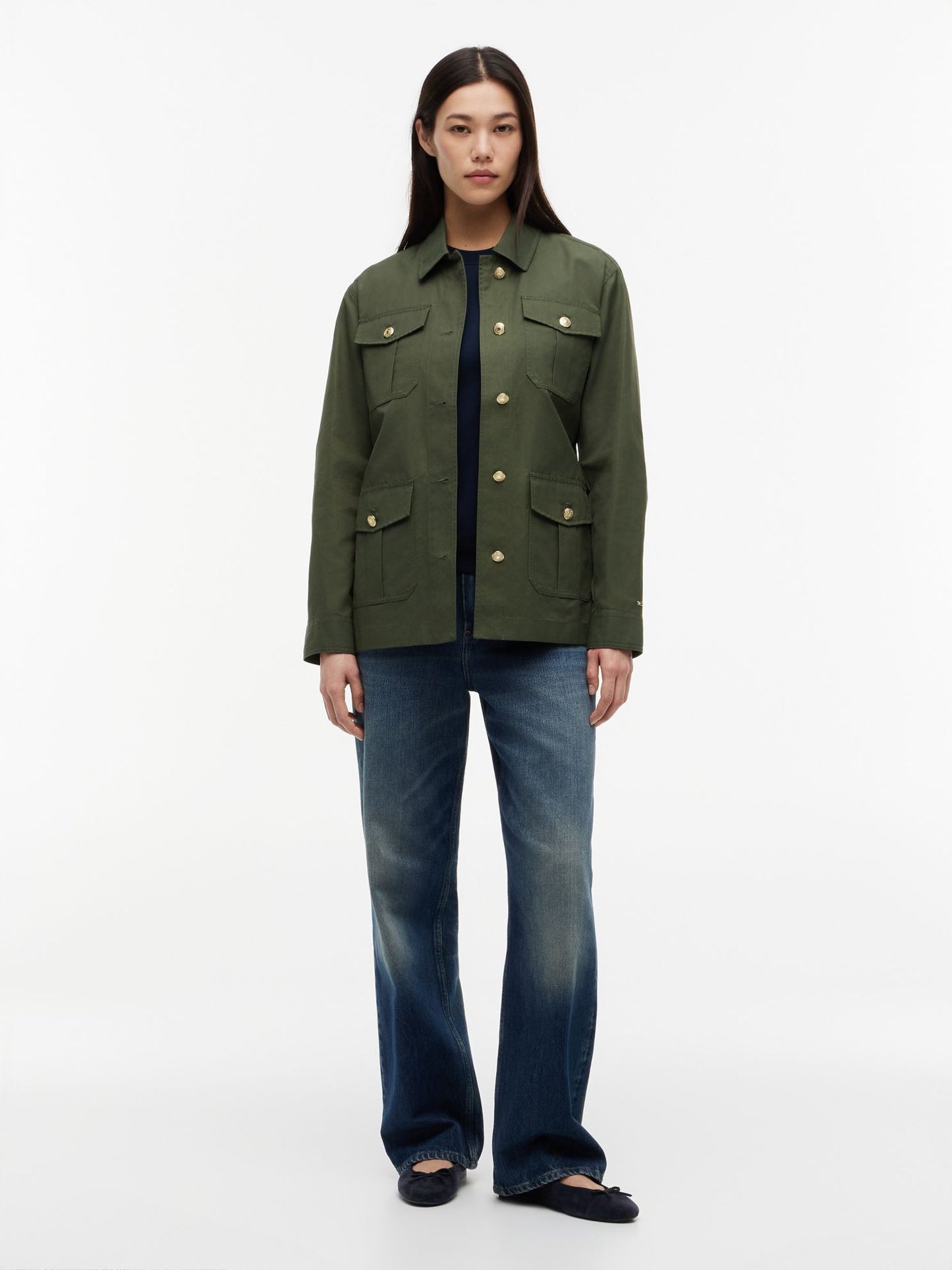 Tommy Hilfiger Water-Resistant Belted Utility Jacket
