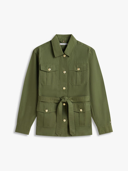 Tommy Hilfiger Water-Resistant Belted Utility Jacket