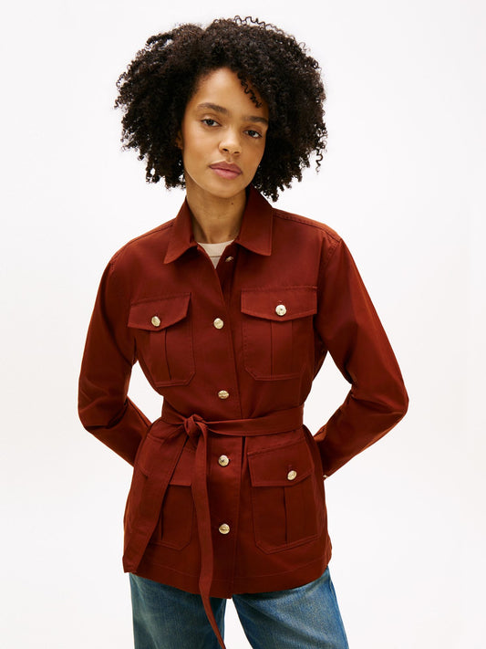 Tommy Hilfiger Water-Resistant Belted Utility Jacket