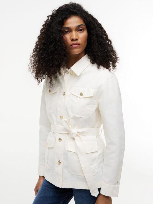 Tommy Hilfiger Water-Resistant Belted Utility Jacket