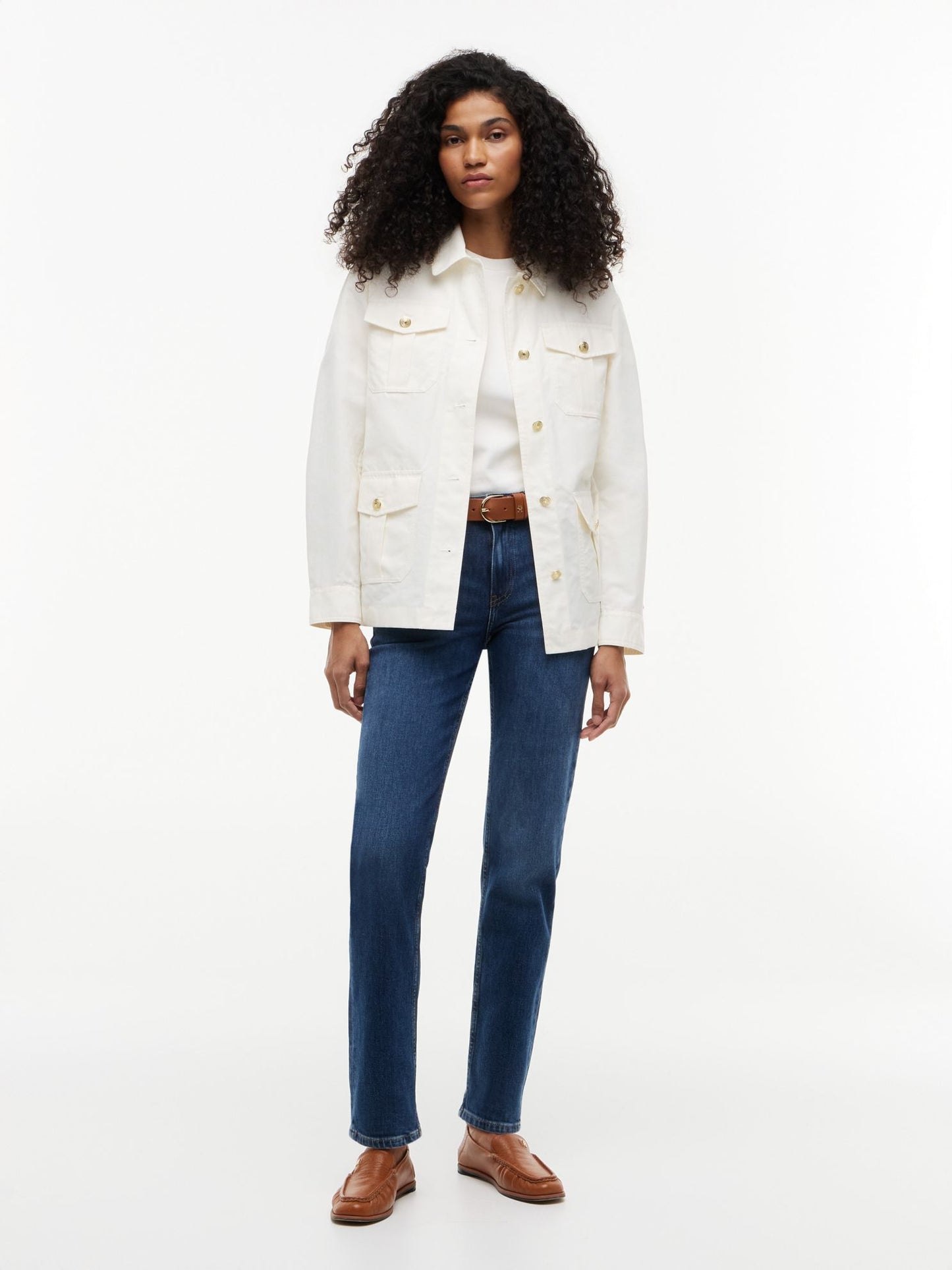 Tommy Hilfiger Water-Resistant Belted Utility Jacket