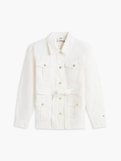 Tommy Hilfiger Water-Resistant Belted Utility Jacket