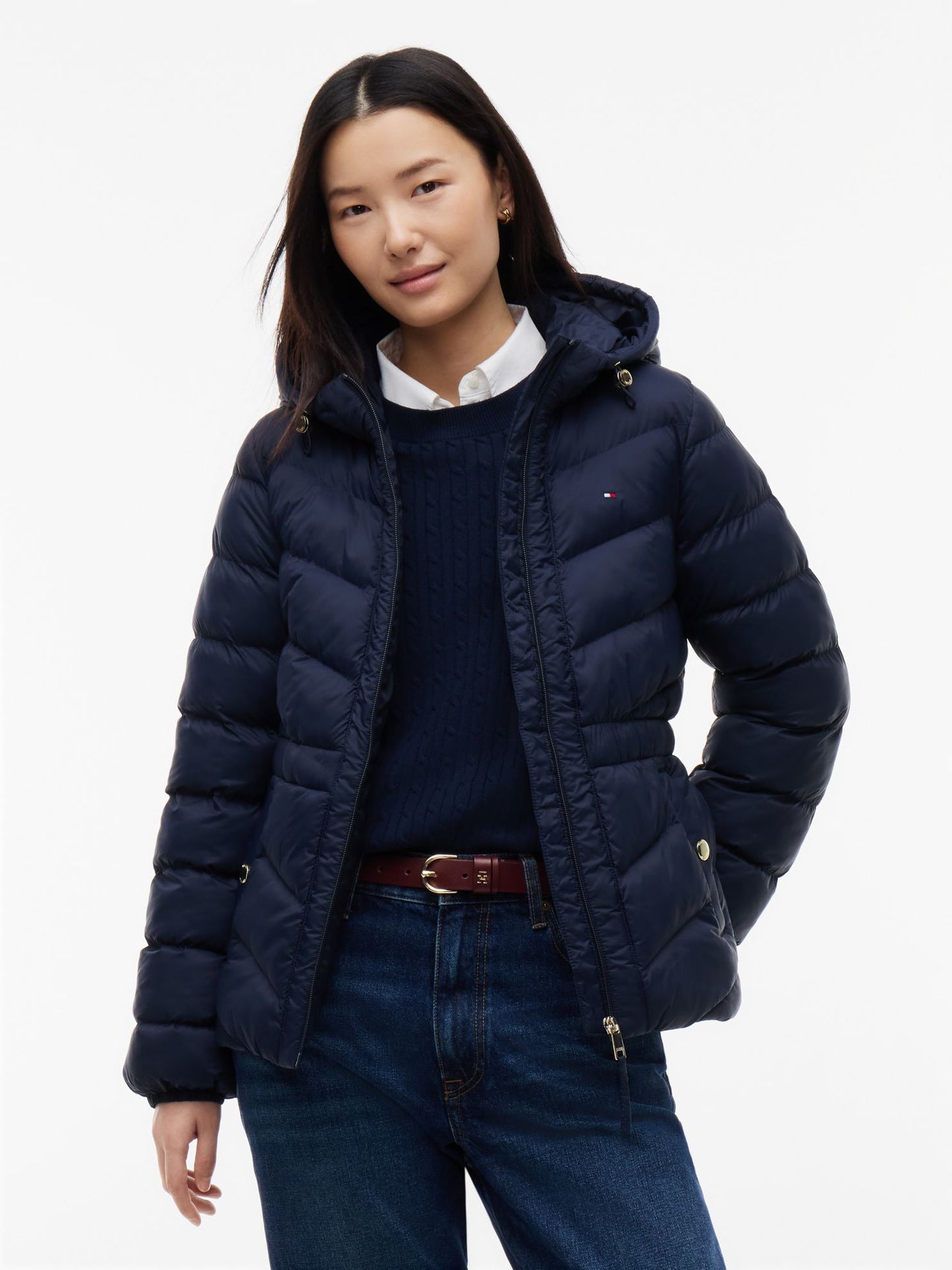 Tommy Hilfiger Lightweight Quilted Hooded Jacket