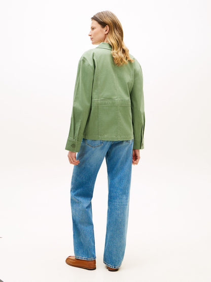 Tommy Hilfiger Oversized Twill Utility Shirt Jacket