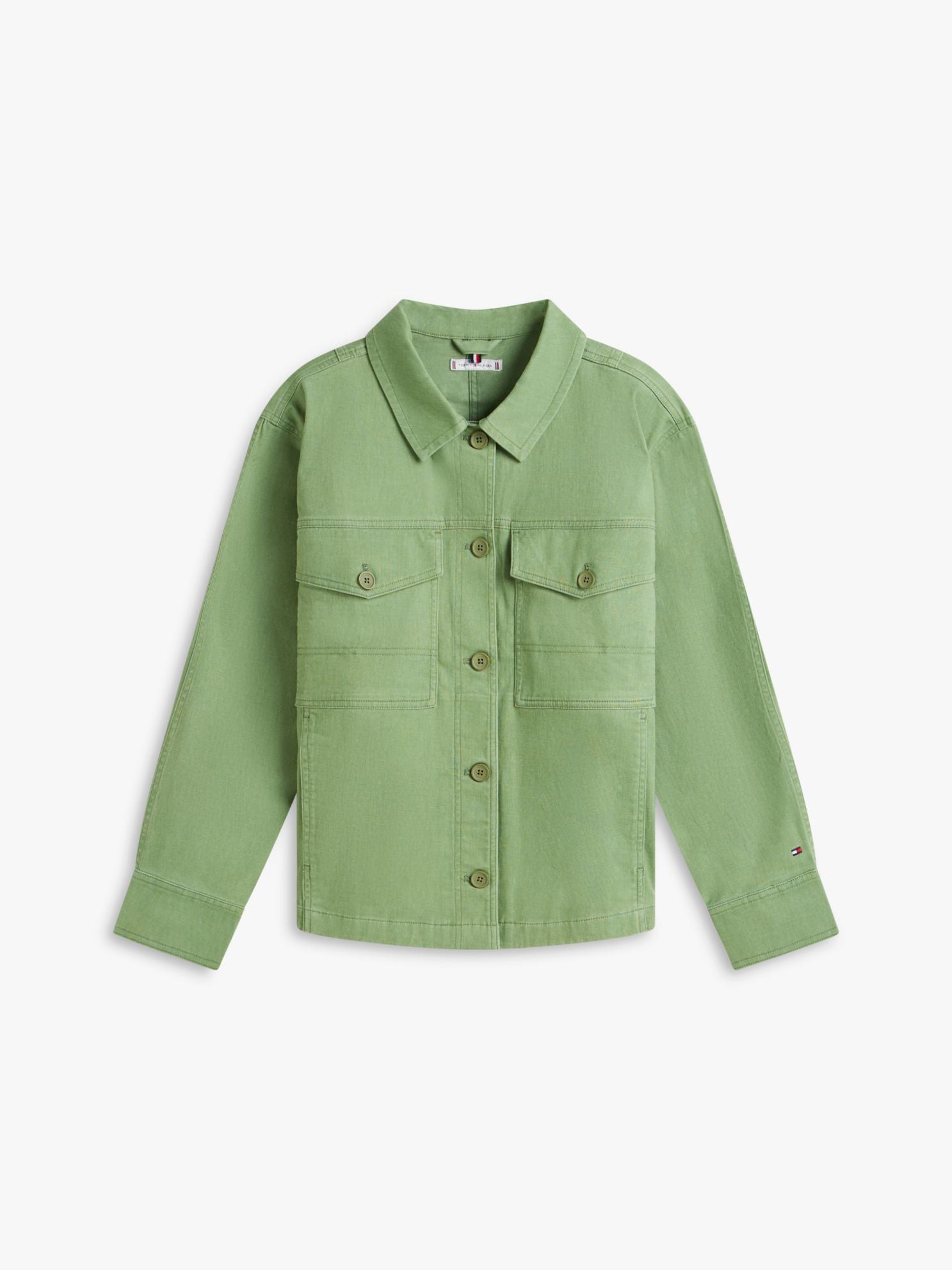 Tommy Hilfiger Oversized Twill Utility Shirt Jacket