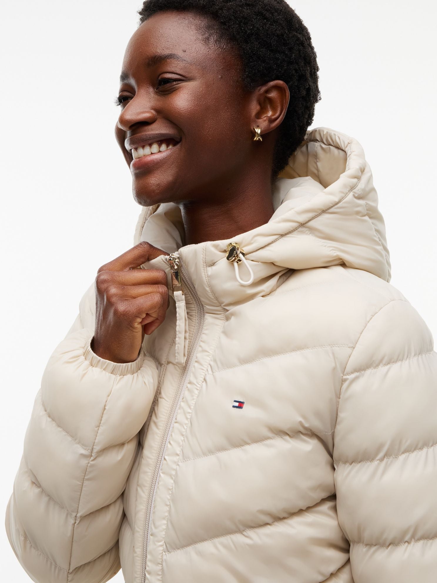 Tommy Hilfiger Lightweight Quilted Hooded Jacket