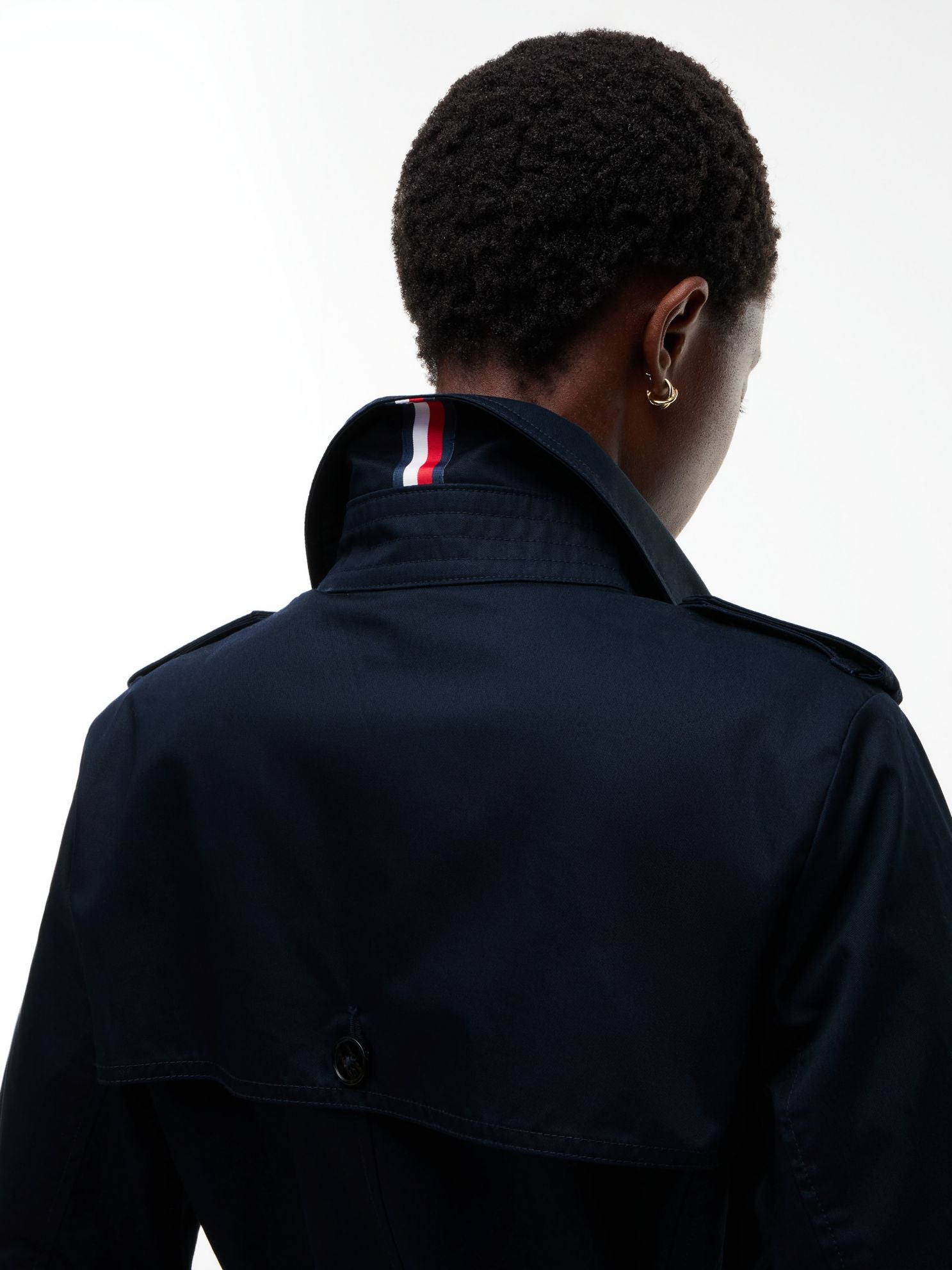 Tommy Hilfiger Double-Breasted Belted Trench Coat