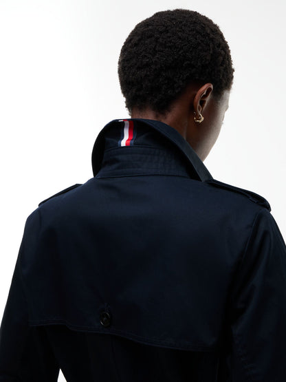 Tommy Hilfiger Double-Breasted Belted Trench Coat
