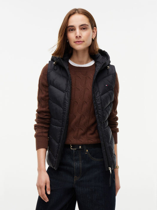 Tommy Hilfiger Lightweight Quilted Hooded Vest