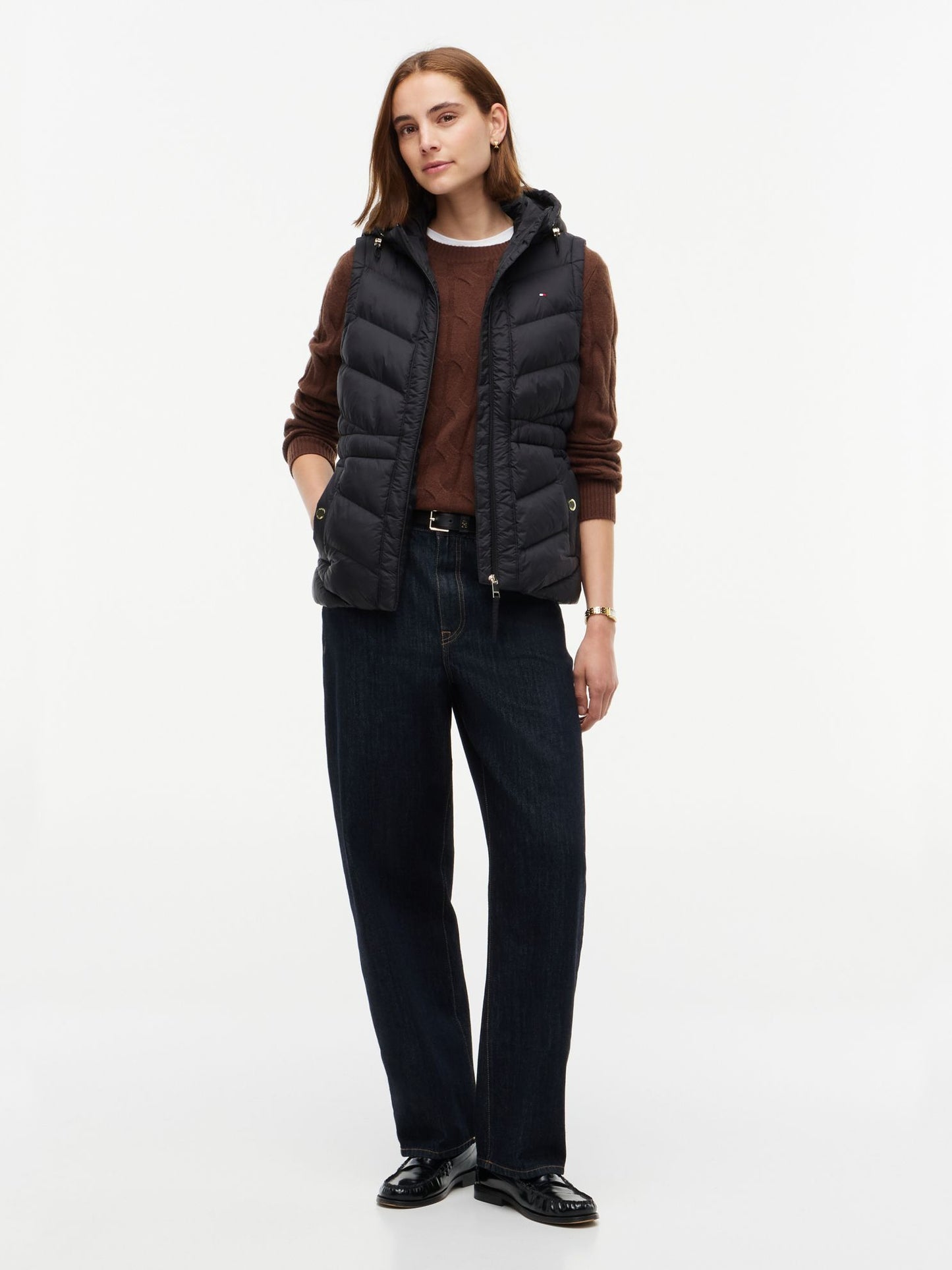 Tommy Hilfiger Lightweight Quilted Hooded Vest