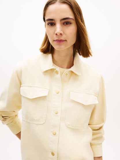 Tommy Hilfiger Garment-Dyed Denim Shirt Jacket
