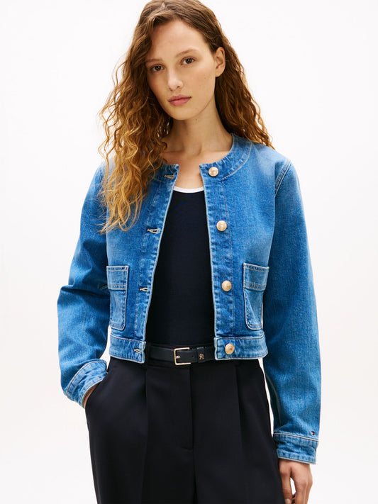 Tommy Hilfiger Medium Wash Denim Lady Jacket
