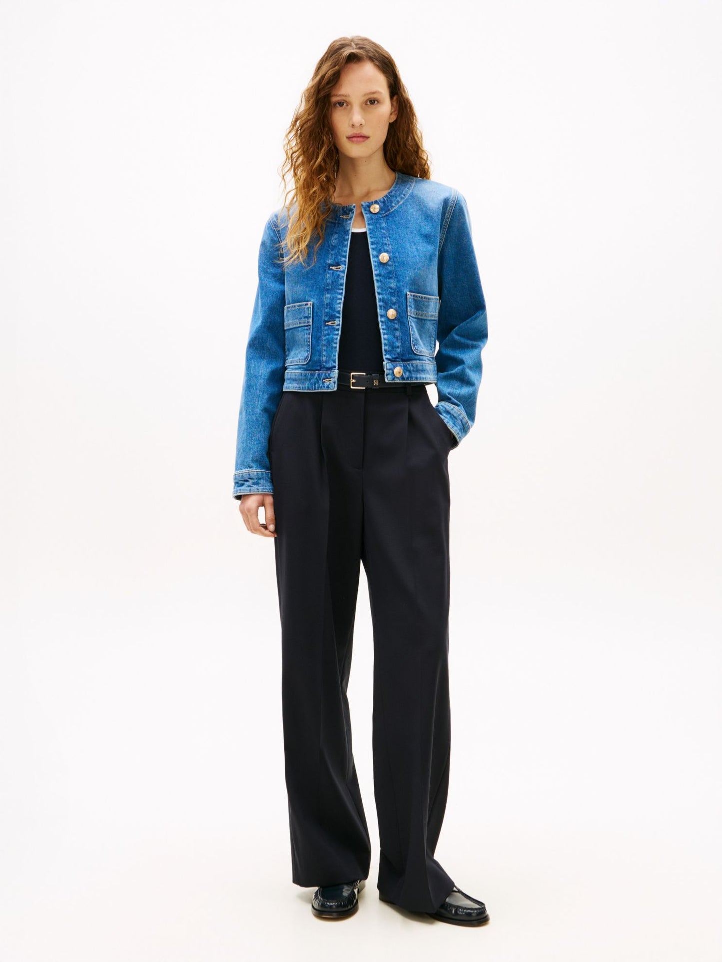 Tommy Hilfiger Medium Wash Denim Lady Jacket