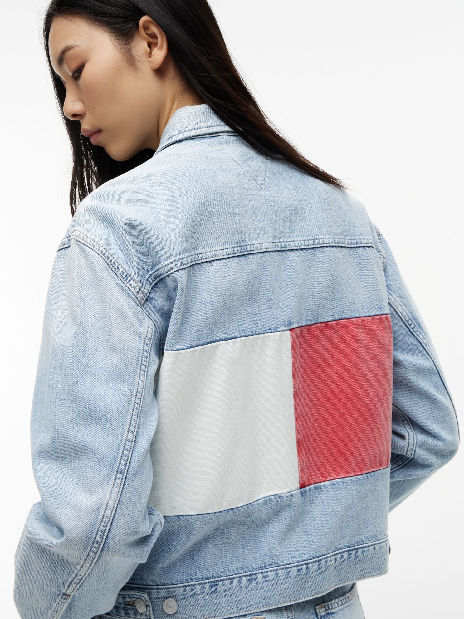 Tommy Hilfiger Tommy Jeans Flag Logo Denim Jacket
