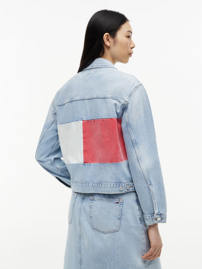 Tommy Hilfiger Tommy Jeans Flag Logo Denim Jacket