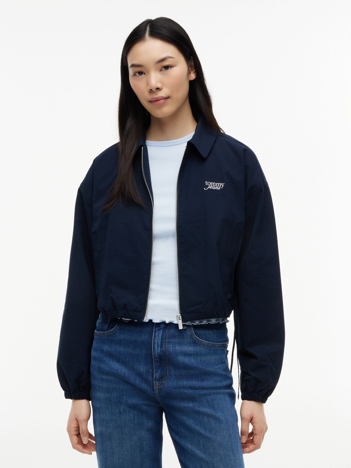 Tommy Hilfiger Tommy Jeans Seersucker Zip Jacket
