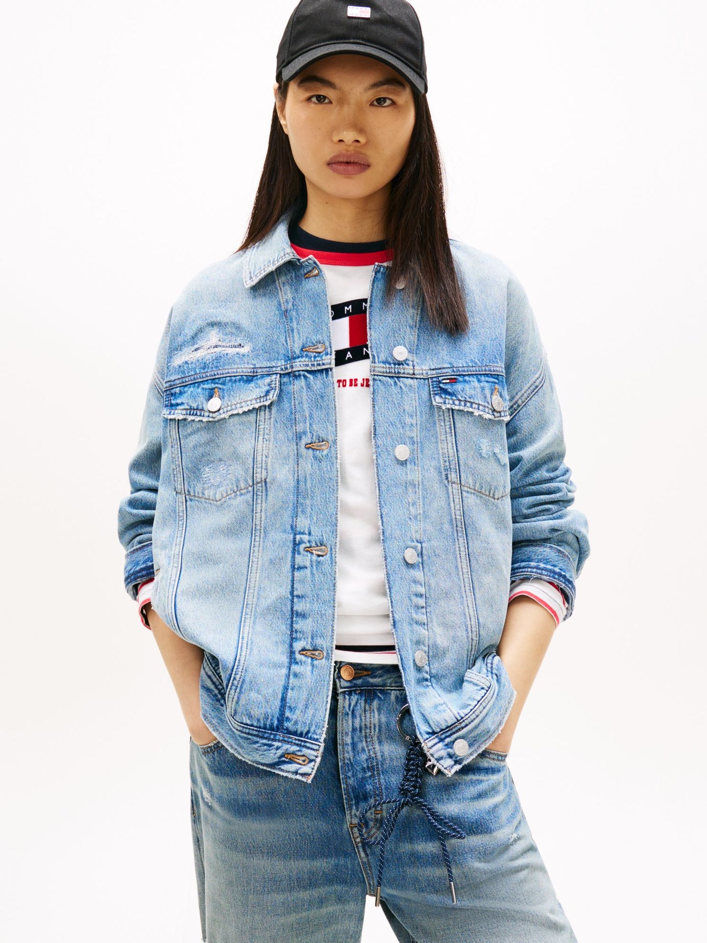 Tommy Hilfiger Tommy Jeans Distressed Denim Jacket
