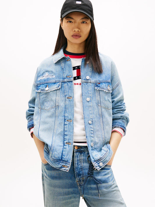 Tommy Hilfiger Tommy Jeans Distressed Denim Jacket