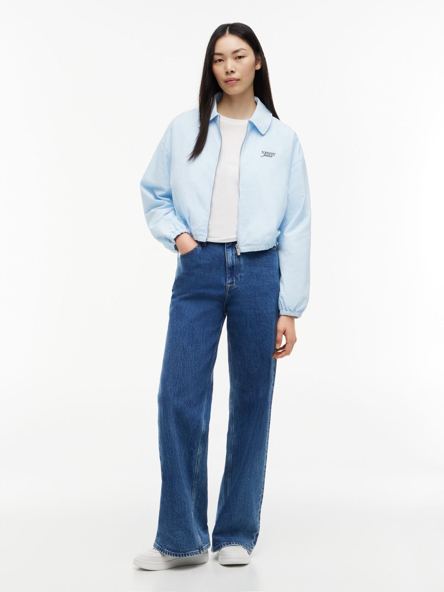 Tommy Hilfiger Tommy Jeans Seersucker Zip Jacket