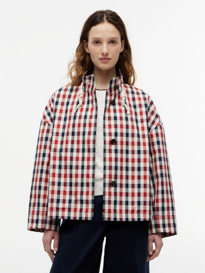 Tommy Hilfiger Water-Repellent Relaxed Checked Parka