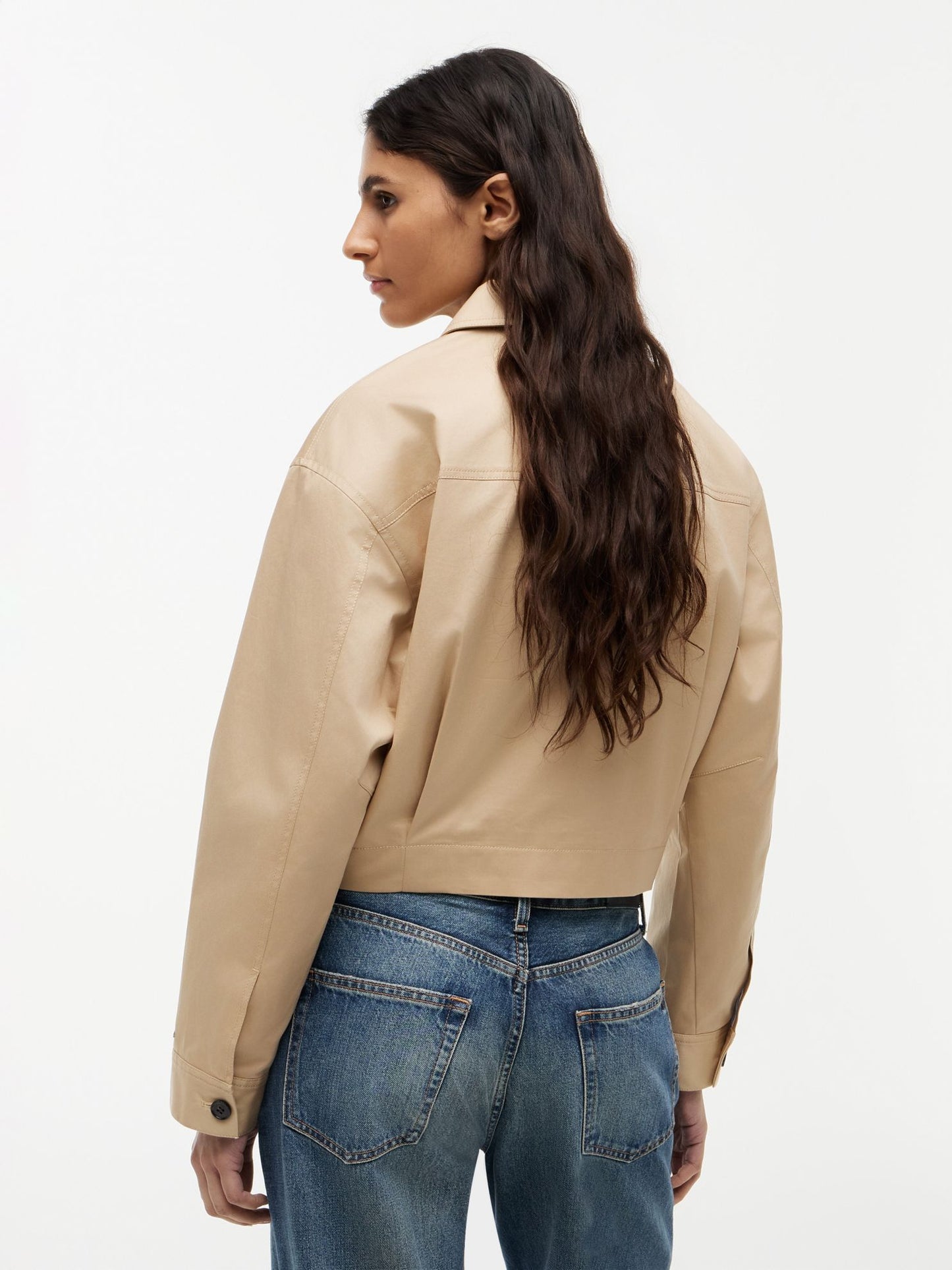 Tommy Hilfiger Script Monogram Twill Cropped Jacket