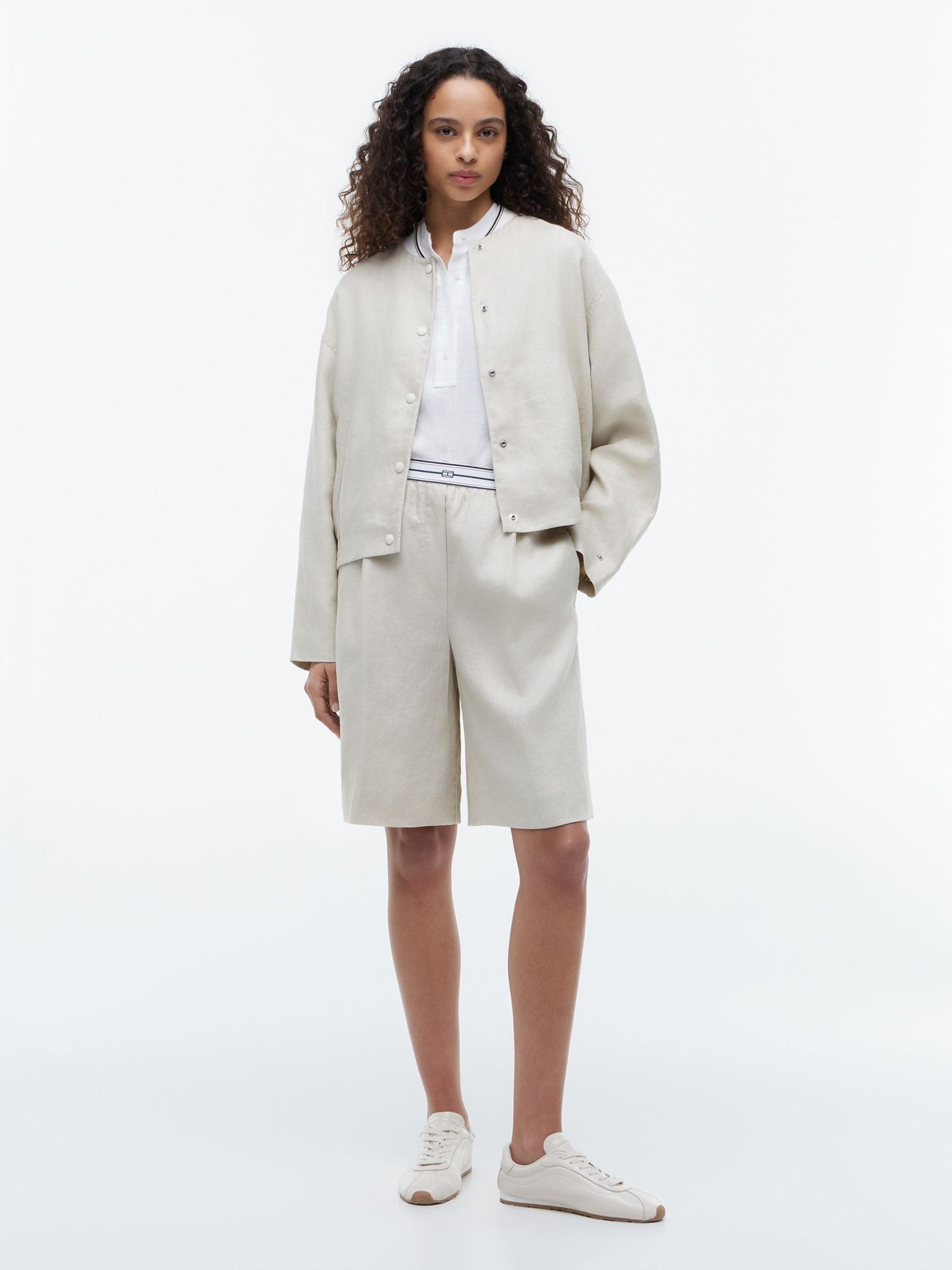 Tommy Hilfiger Linen Bomber Jacket