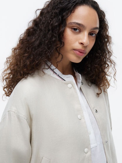 Tommy Hilfiger Linen Bomber Jacket