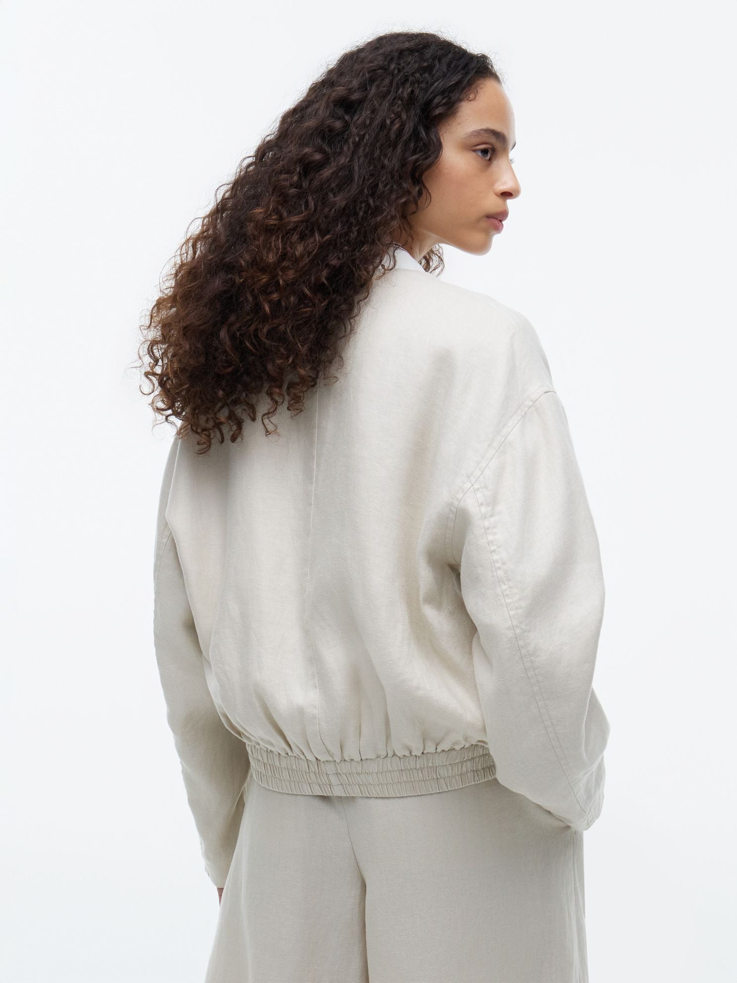 Tommy Hilfiger Linen Bomber Jacket