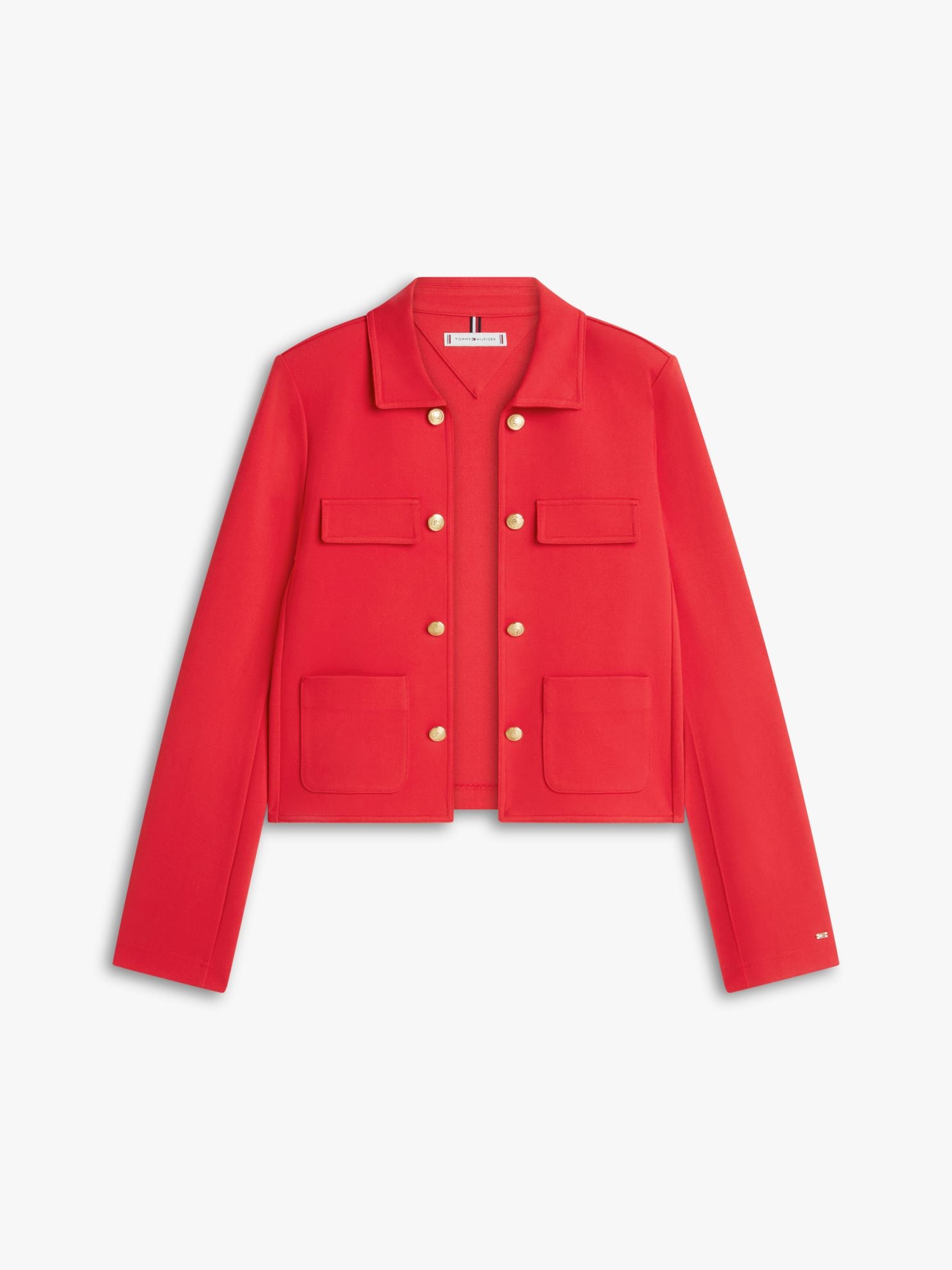 Tommy Hilfiger Gold-Button Ponte Multi-Pocket Jacket