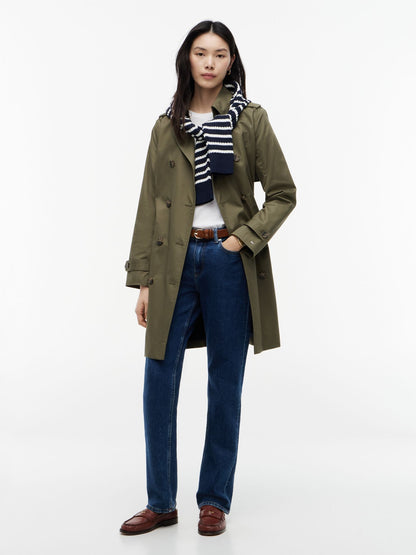 Tommy Hilfiger Double-Breasted Belted Trench Coat