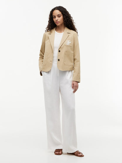 Tommy Hilfiger Script Monogram Stretch Twill Blazer