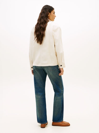 Tommy Hilfiger Oversized Twill Utility Shirt Jacket