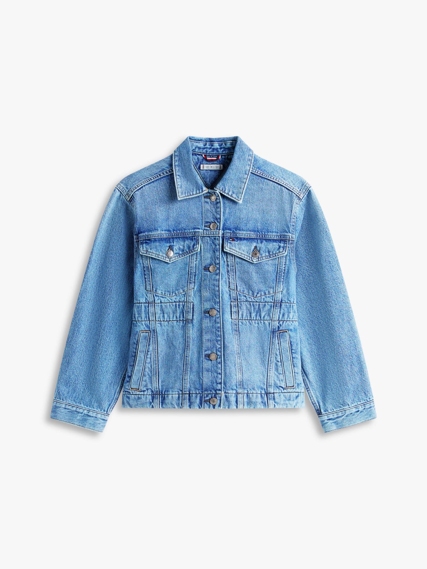 Tommy Hilfiger Cinched Faded Denim Jacket