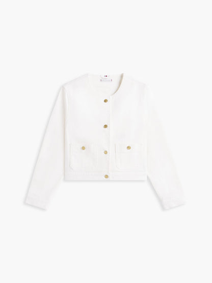 Tommy Hilfiger White Denim Lady Jacket