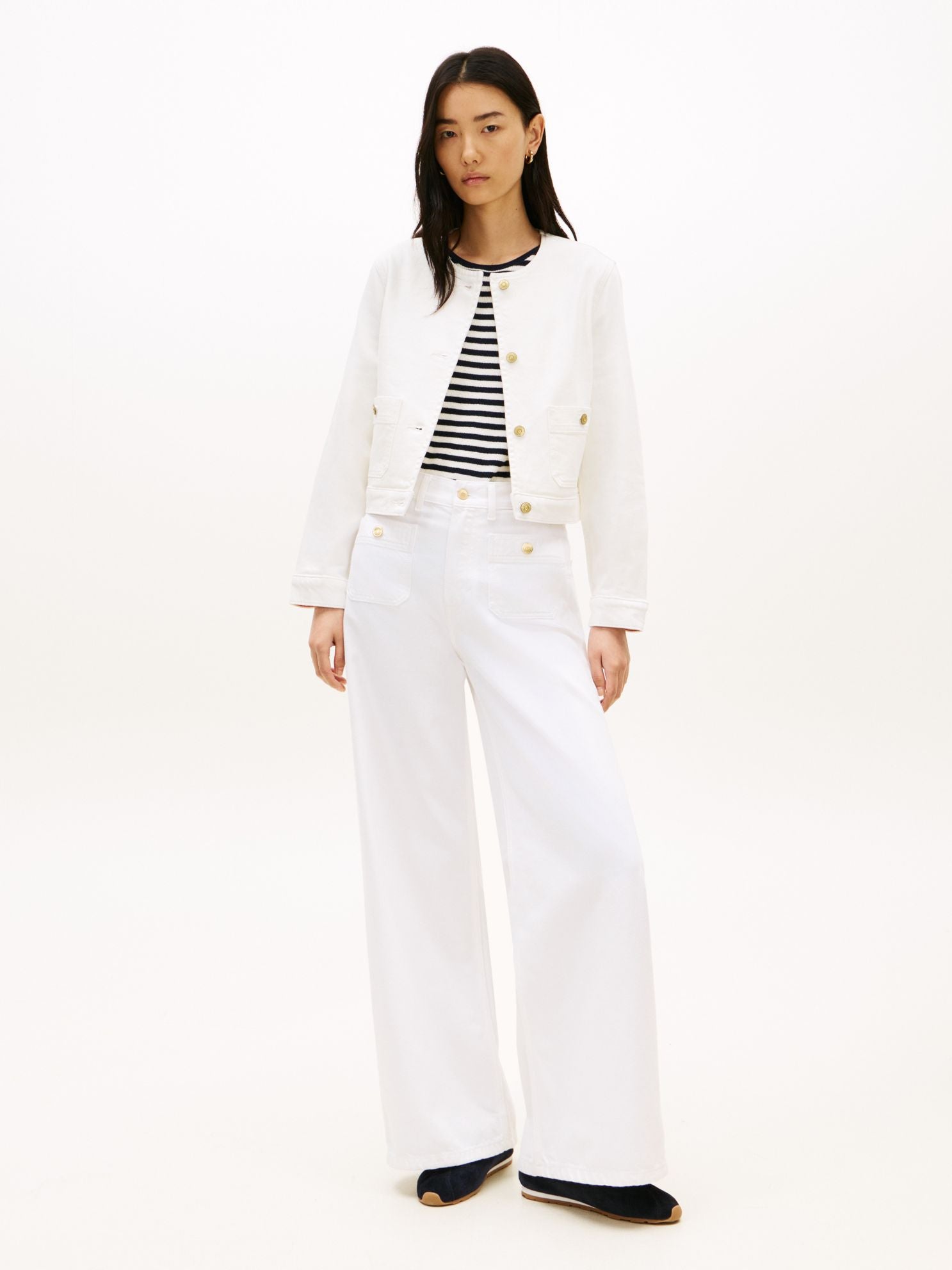 Tommy Hilfiger White Denim Lady Jacket