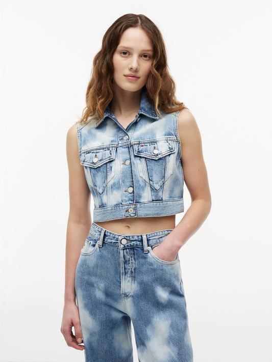 Tommy Hilfiger Tommy Jeans Cropped Denim Vest