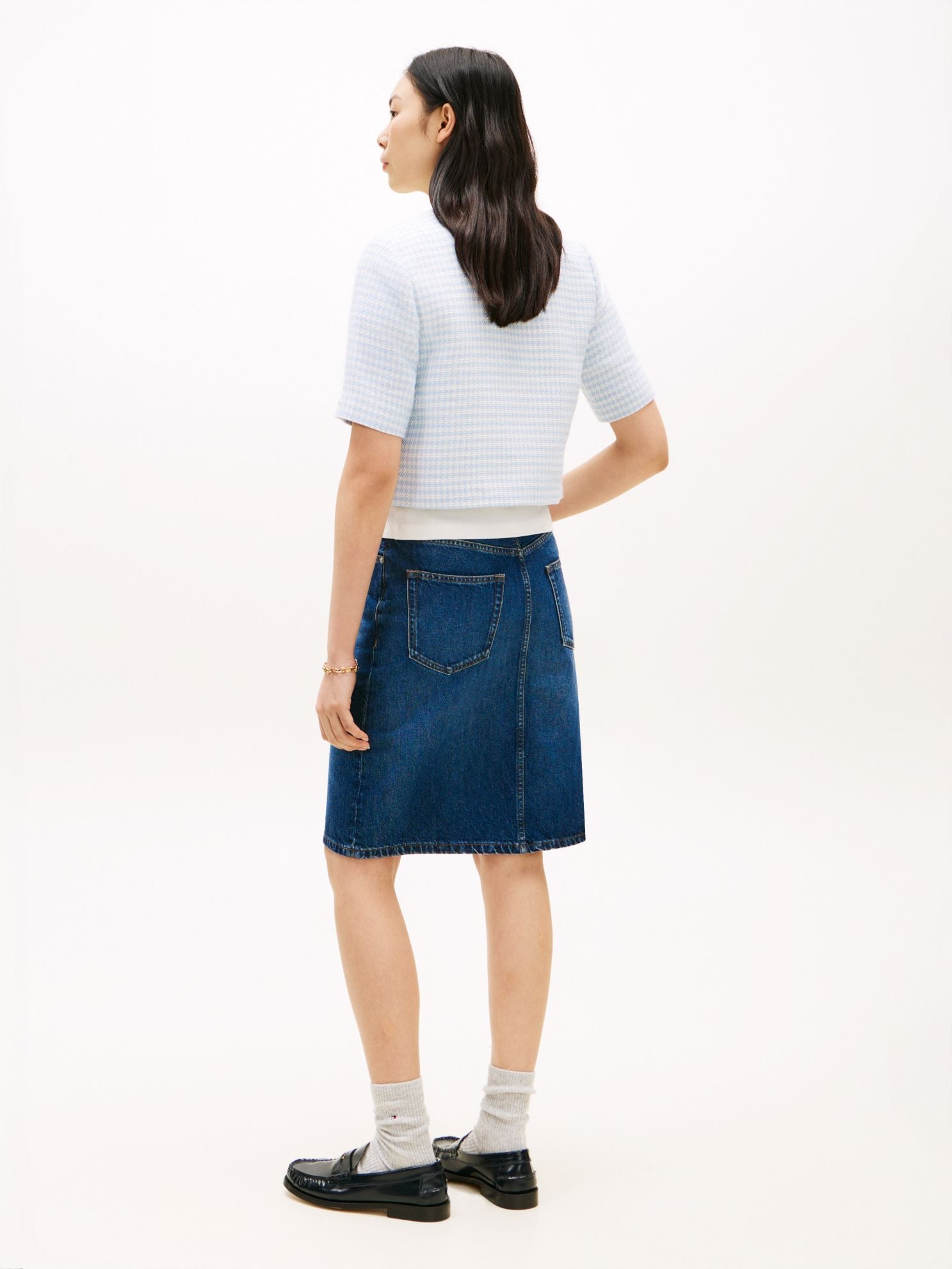 Tommy Hilfiger Short-Sleeve Tweed Lady Jacket