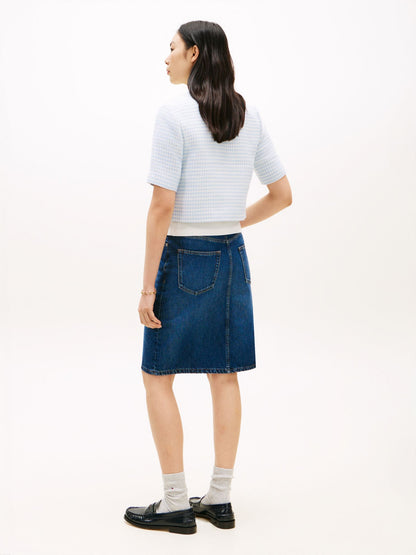Tommy Hilfiger Short-Sleeve Tweed Lady Jacket