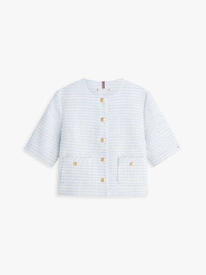Tommy Hilfiger Short-Sleeve Tweed Lady Jacket