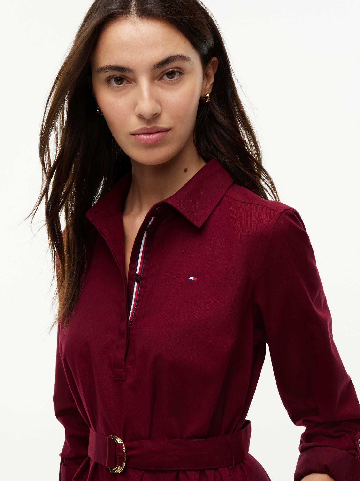 Tommy Hilfiger Belted Oxford Shirtdress