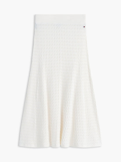 Tommy Hilfiger Cable Knit Midi Skirt