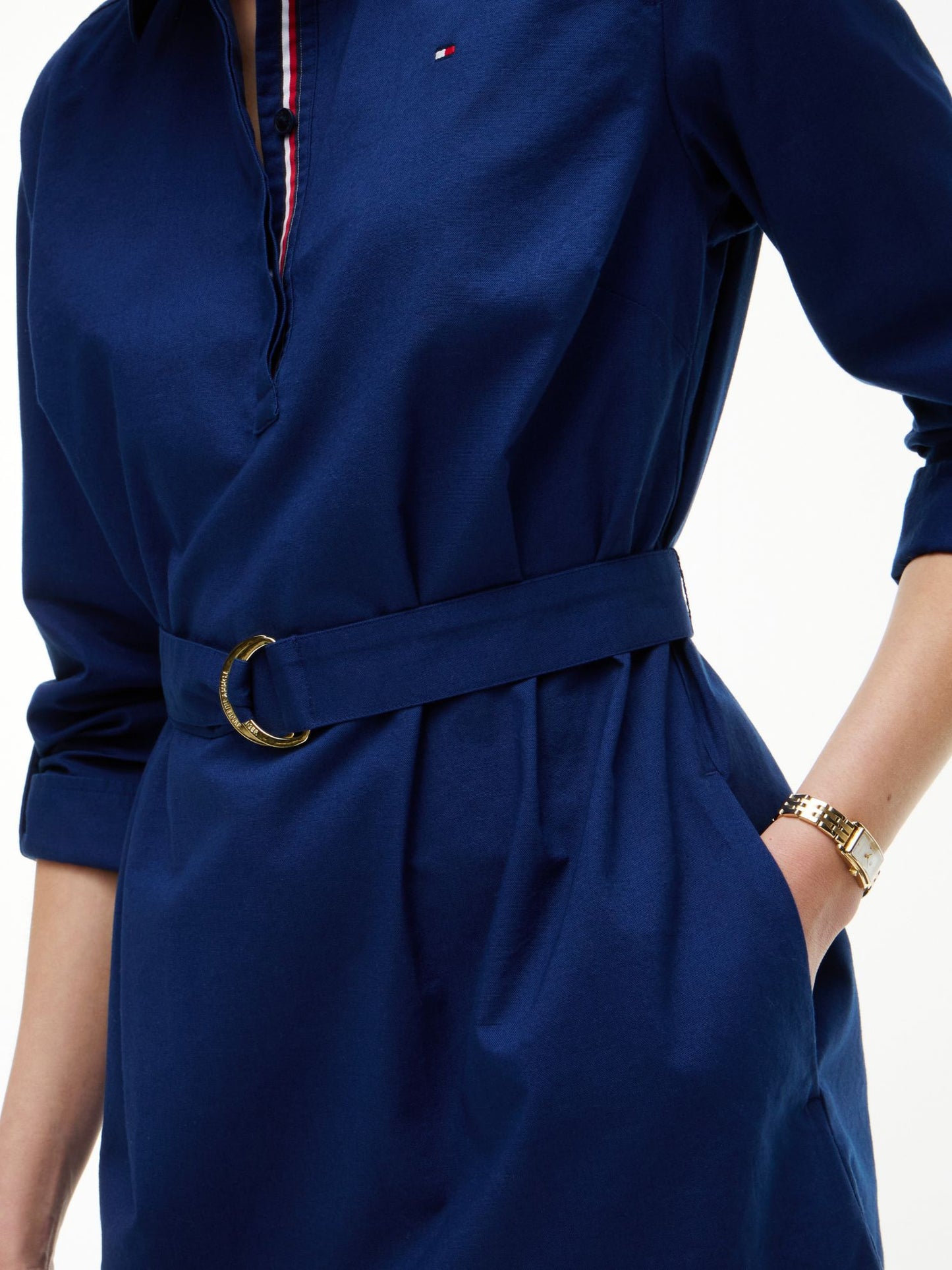 Tommy Hilfiger Belted Oxford Shirtdress