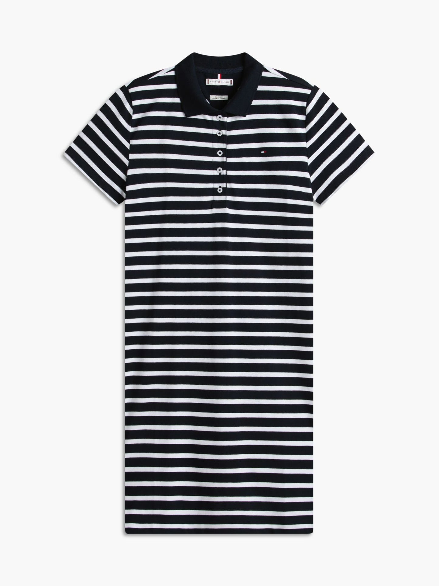 Tommy Hilfiger Striped Stretch Pique Polo Dress