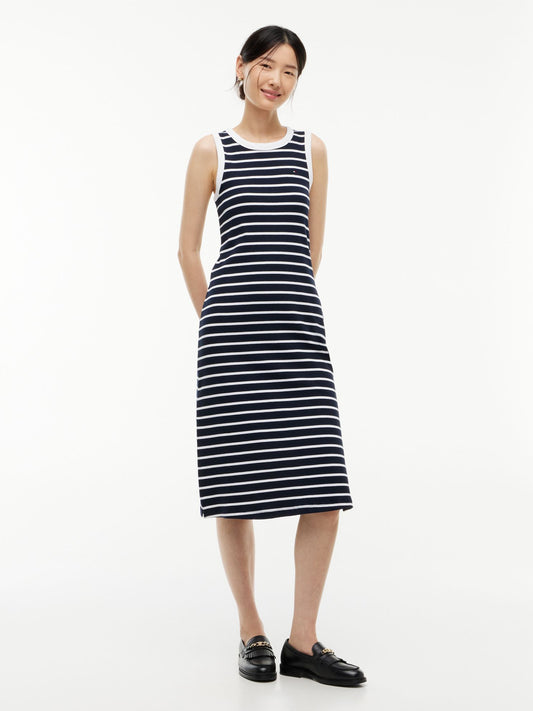 Tommy Hilfiger Striped Rib-Knit Tank Dress