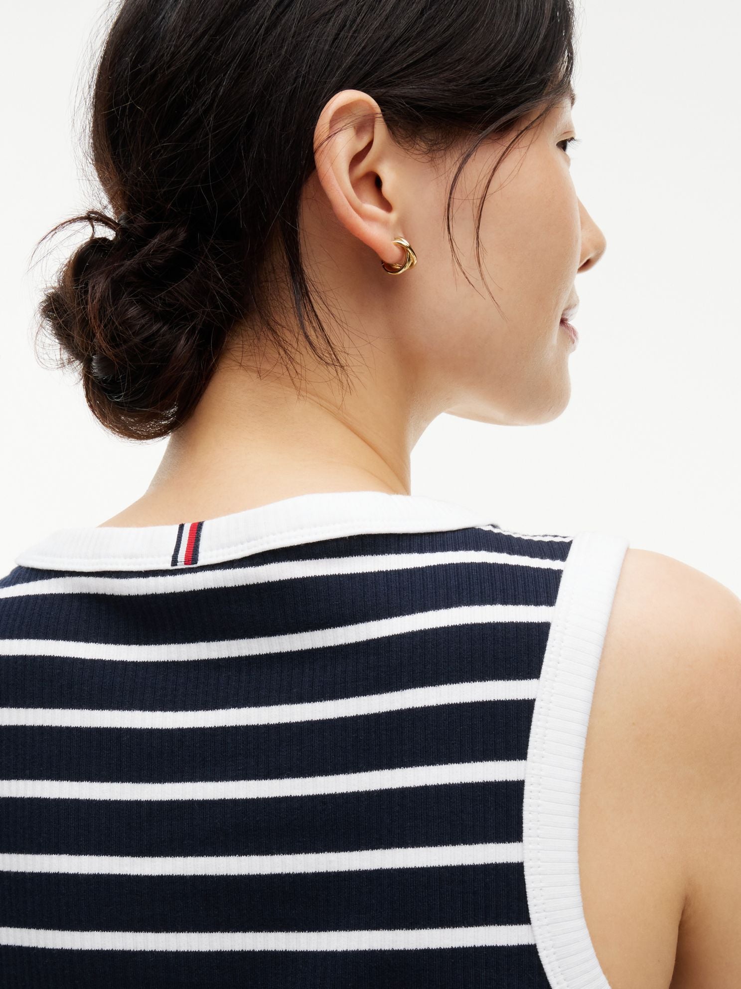 Tommy Hilfiger Striped Rib-Knit Tank Dress