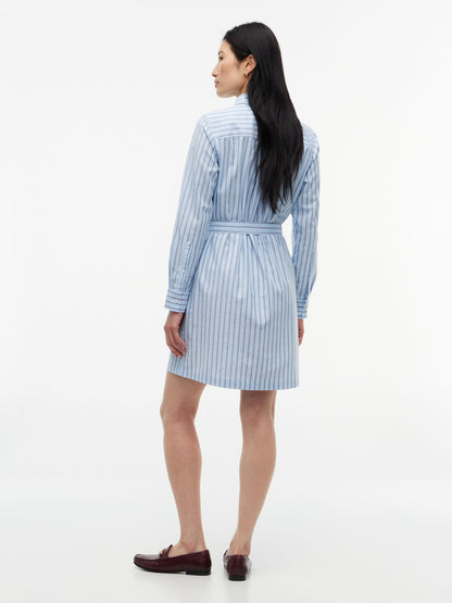 Tommy Hilfiger Belted Striped Oxford Shirtdress